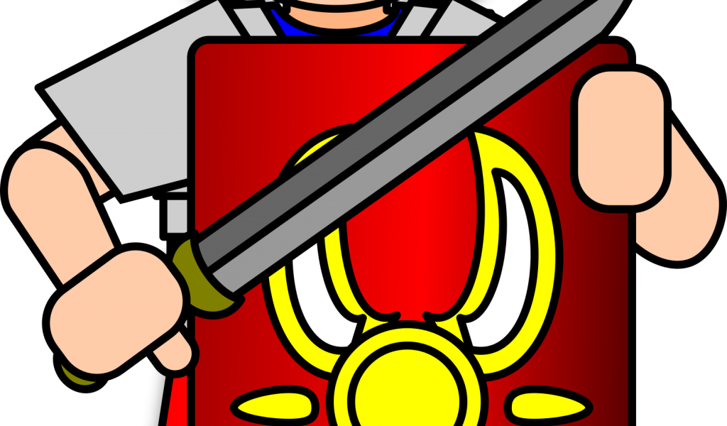 Ancient Rome Clipart - Roman Soldier Clipart (1024x600), Png Download