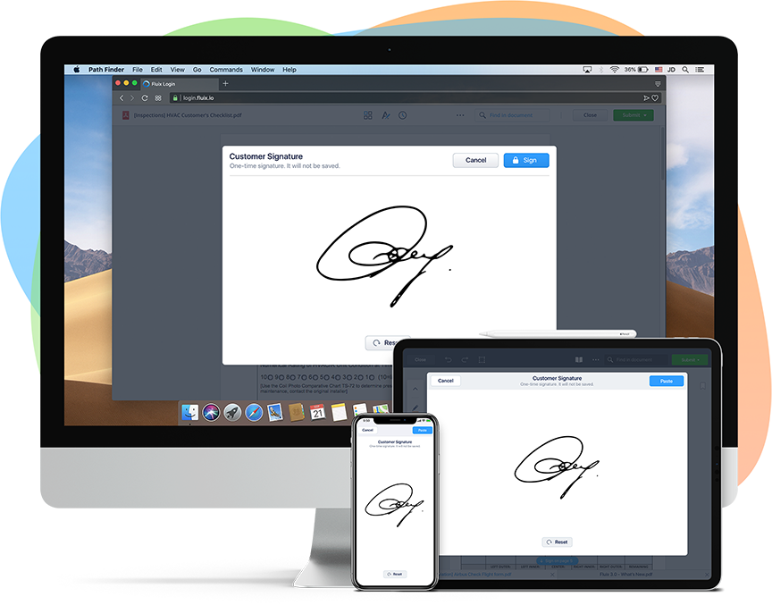 E-signing & Collecting Signatures - Output Device (864x677), Png Download