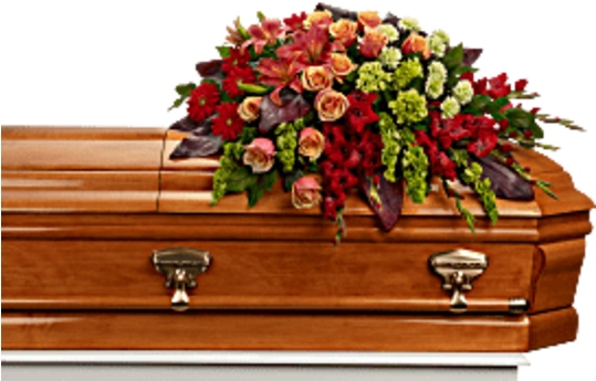 A Fond Farewell Casket Spray - Flower Arrangement For Casket (600x673), Png Download