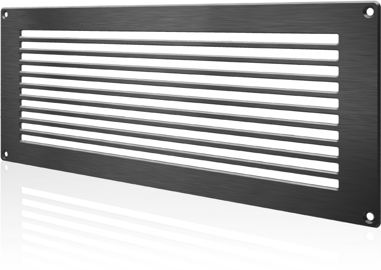 Room Closet Door Ventilation Grille Black - Ventilation Grille (1000x1000), Png Download