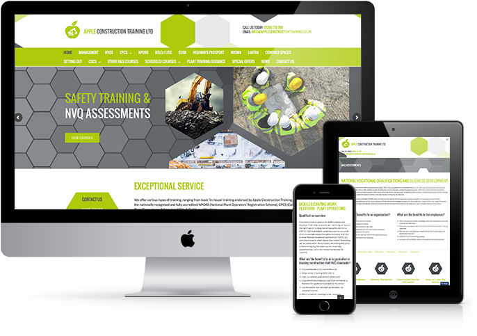 Apple Construction Training London Website Design - 響應 式 網站 (800x500), Png Download