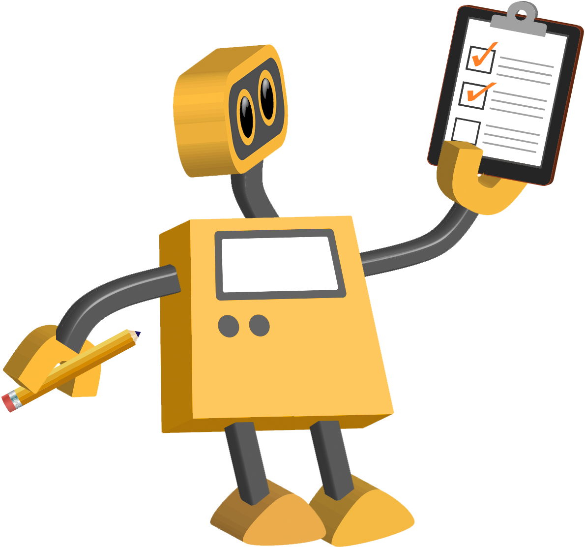 Robot 72 - Checklist - Robot Transparent Background (1190x1114), Png Download