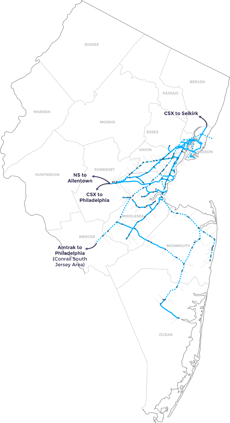 Conrail Shared Assets Map (771x1417), Png Download