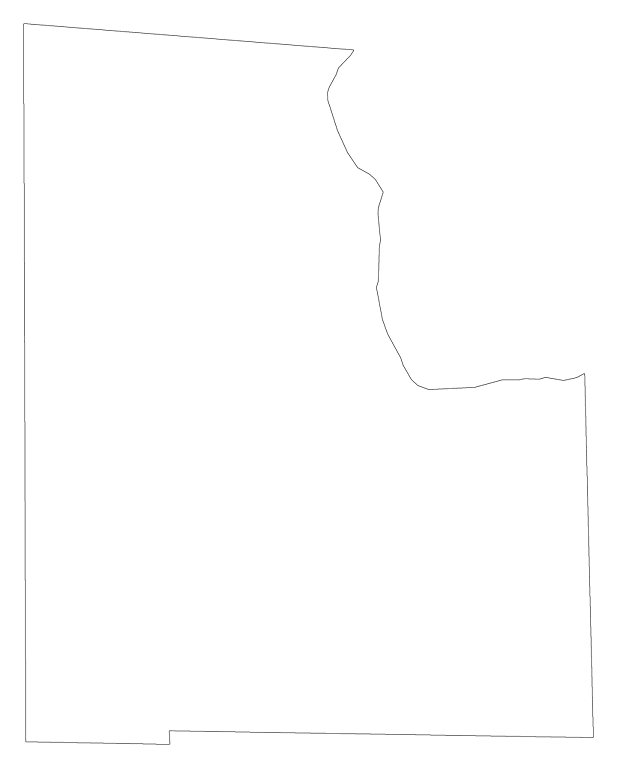 A Plain Frame Map Of Baker - Silhouette (617x768), Png Download