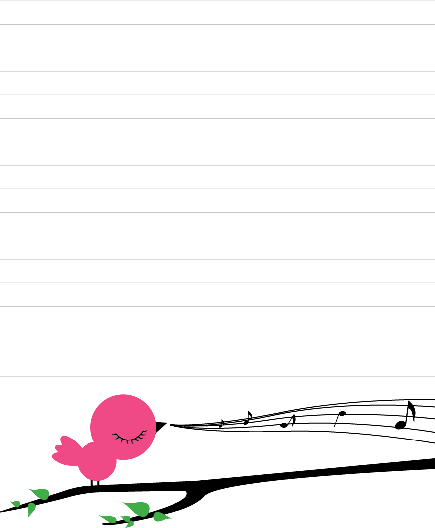 Music Mixed Design Notepad (875x1062), Png Download