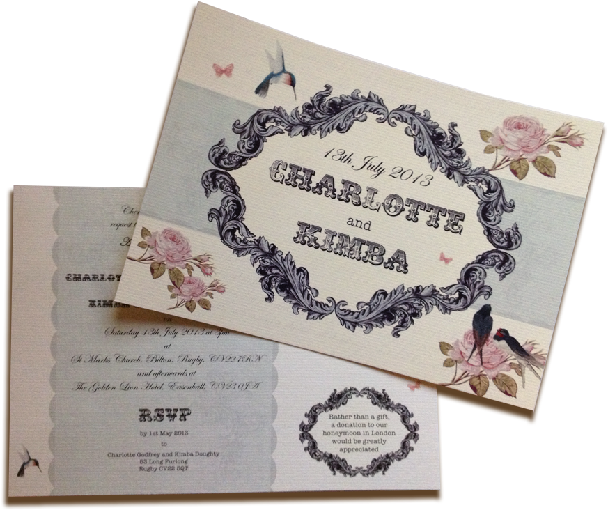 Vintage-wedding - Envelope (1000x750), Png Download