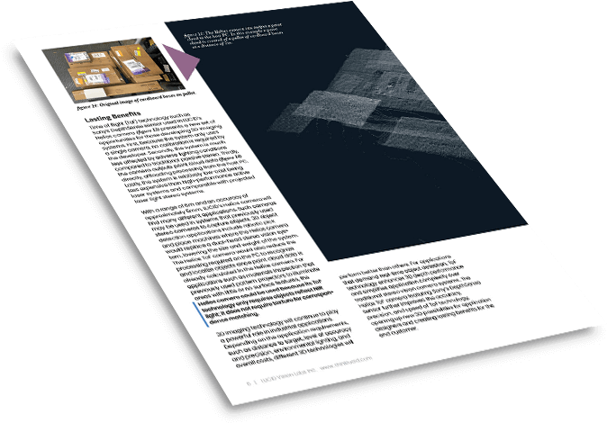 Time Of Flight Tof Depthsense White Paper Page - Flyer (800x774), Png Download