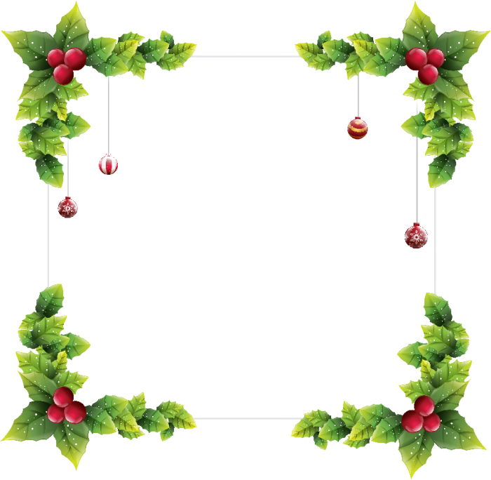 Borda Natalina Png - Bordas De Natal Png (700x684), Png Download