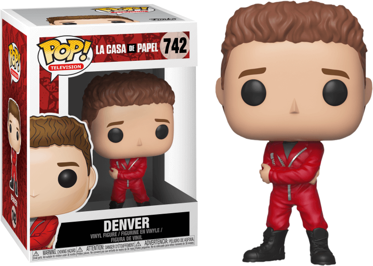 Money Heist La Casa De Papel Denver Funko Pop Vinyl - Funko Pop Casa De Papel (748x534), Png Download