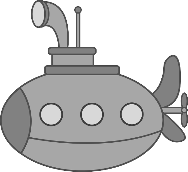 600 X 551 6 - Submarine Clipart (600x551), Png Download