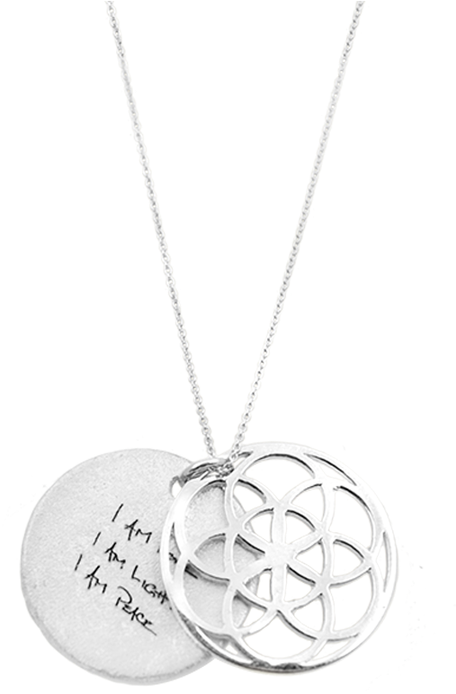 Seed Of Life Necklace Silver - Locket (1008x1008), Png Download