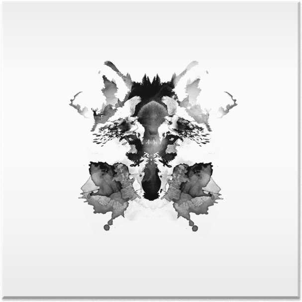 Azulejo Rorschach De Róbert Farkasna - Ink Blot (800x800), Png Download
