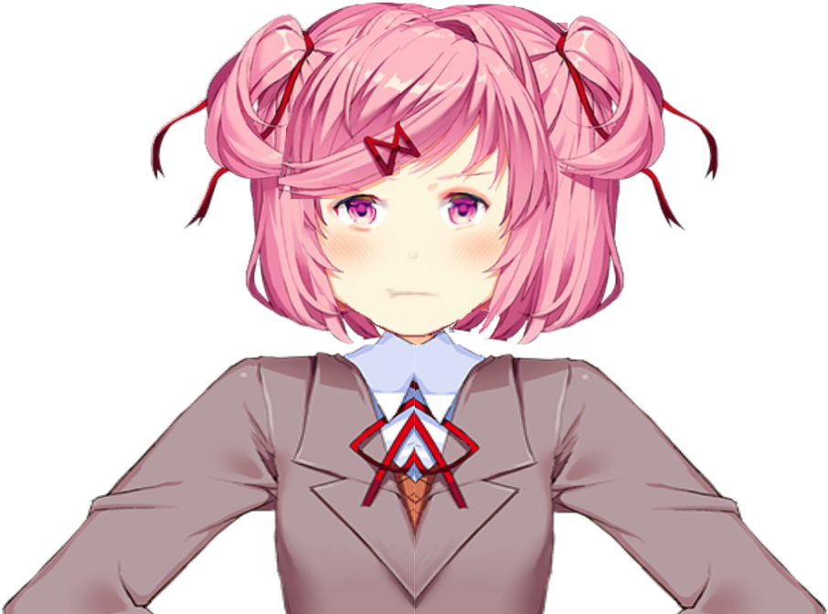 Ddlcmods - Doki Doki Literature Club Natsuki Png (1280x720), Png Download