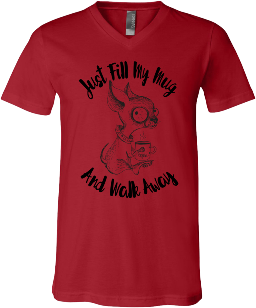 Just Fill My Mug And Walk Away Unisex 3005 Bella Canvas - Toledo Christmas Weed Shirt (1024x1024), Png Download