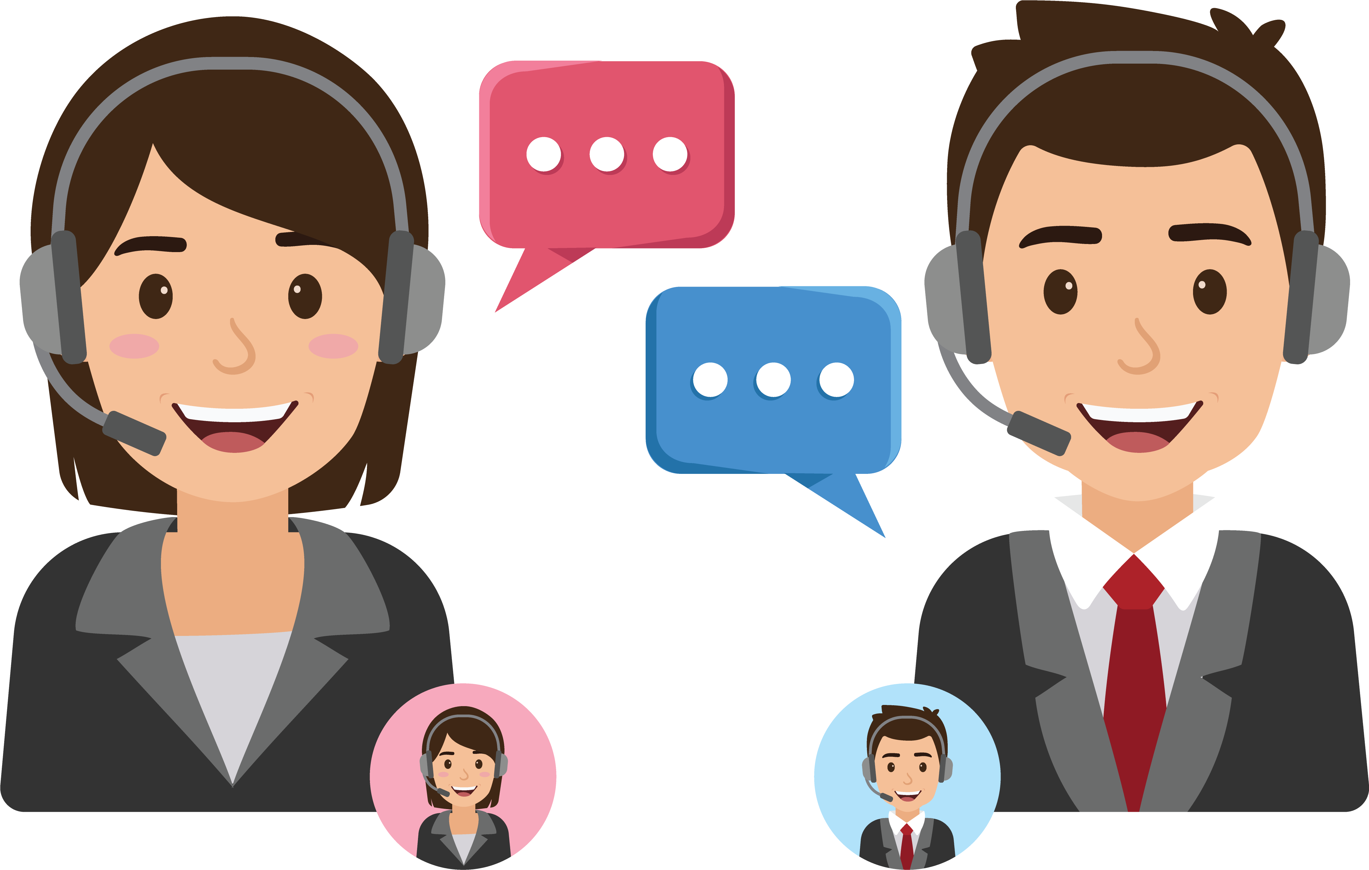 Customer Service Png - Call Center Agent Icon Png (4558x2925), Png Download