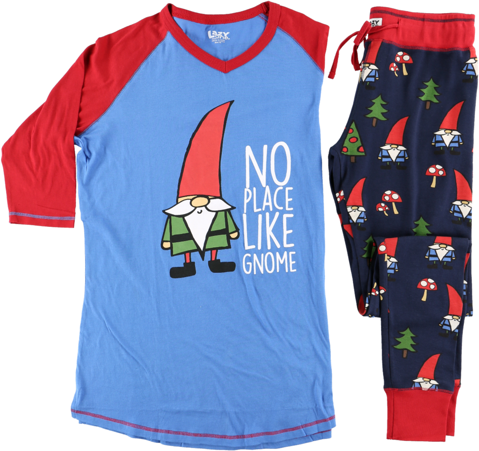No Place Like Gnome Matching Family Christmas Infant - Pajamas (1024x980), Png Download