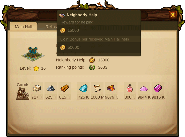 Neighborly Tip - Relic In Elvenar (771x567), Png Download