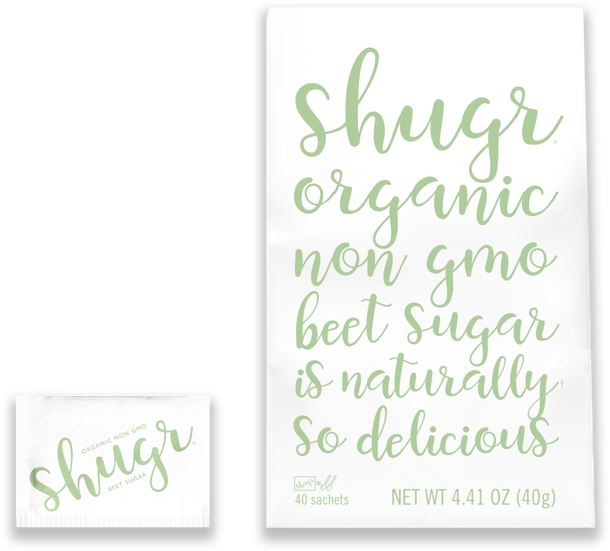 Shugr Organic Non-gmo Beet Sugar Can Be Added With - Calligraphy (610x551), Png Download