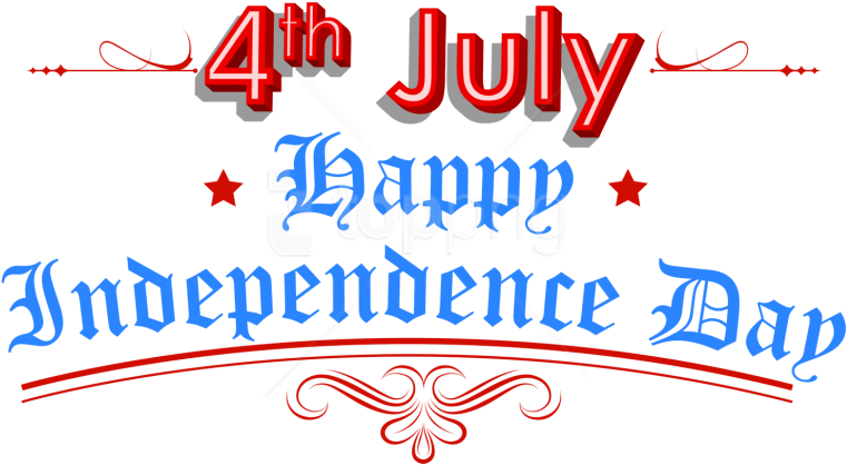Download Happy Independence Day 4th July Png Images - Happy Independence Day Transparent (850x534), Png Download