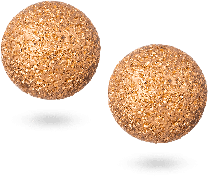 22ct Gold Sparkle Ear Studs - Earrings (1000x1000), Png Download