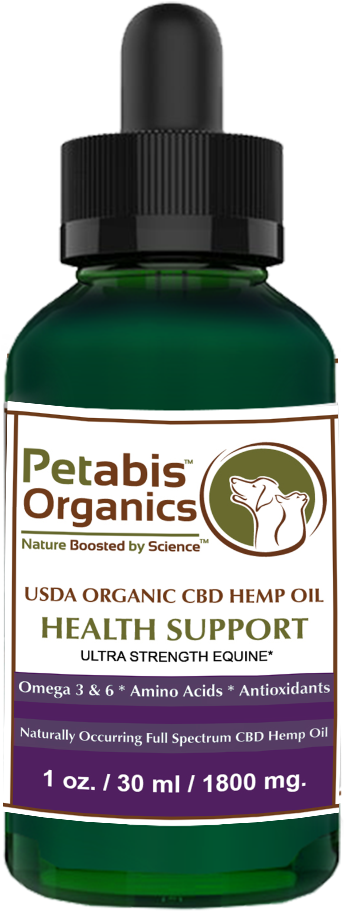 Cbd Hemp Oil 1800 Mg Ultra Strength Equine* Usda Organic - Animal (429x956), Png Download