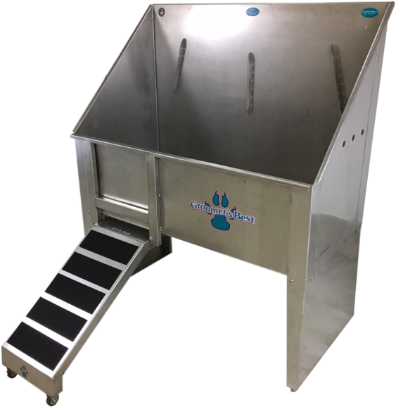 Buy Groomer's Best Walk Through Stainless Steel Tub - Drawer (600x600), Png Download