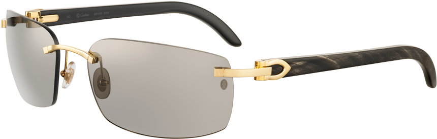 C Decor Rimless Sunglasses - Cartier Glasses Buffs (1000x1000), Png Download