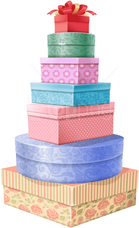 Free Png Download Gift Towerpicture Clipart Png Photo - Tower Of Gifts Clipart (480x771), Png Download