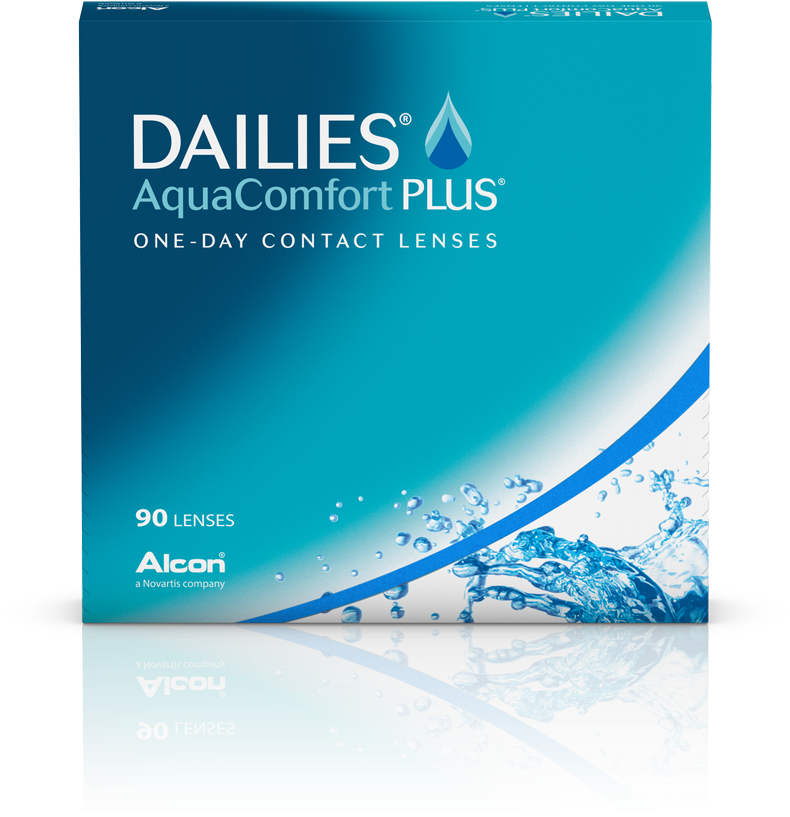Contact Lenses Dailies Aqua Comfort Plus - Alcon Lentillas (1181x913), Png Download