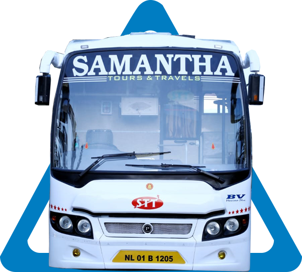 Samantha Tours & Travels - Bus (601x541), Png Download