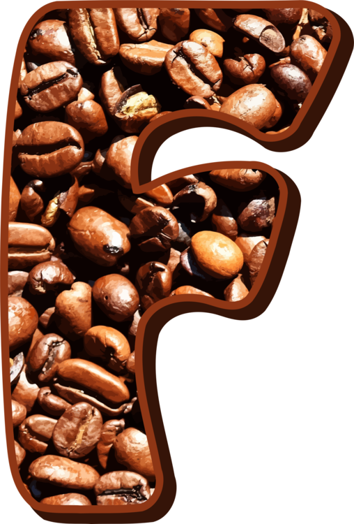 508 X 750 2 - Coffee Bean Letters N (508x750), Png Download