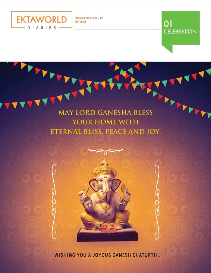 Ekta World Diaries - Ganesh Chaturthi (700x906), Png Download