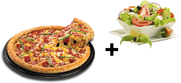 By 12" Veg/ Non-veg Pizza & Get A Salad Or Pasta Free - California-style Pizza (945x383), Png Download