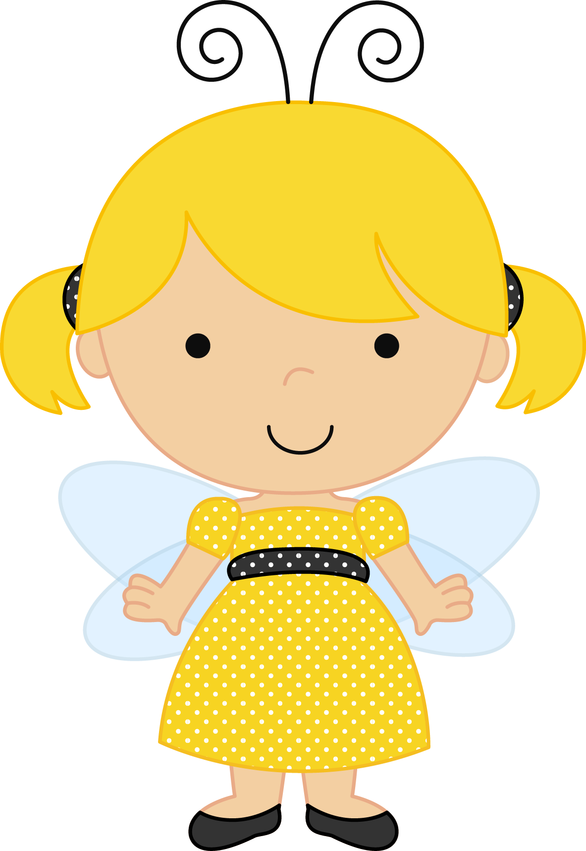 Fairy Baby Illustration, Girl Clipart, Coreldraw, Tooth - Bonequinha Tema Abelhinha Png (1183x1717), Png Download