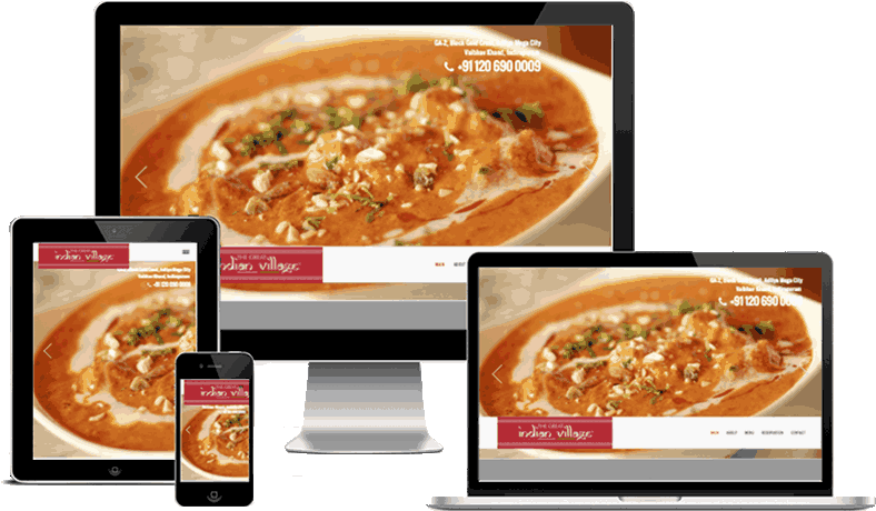 The Great Indian Village Restaurant Indirapuram Website - Web Design (800x600), Png Download