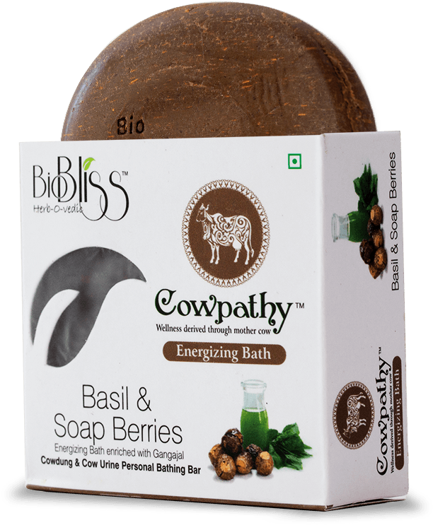 Cowpathy Basil & Soap Berries 75g - Cowpathy Soap (800x800), Png Download