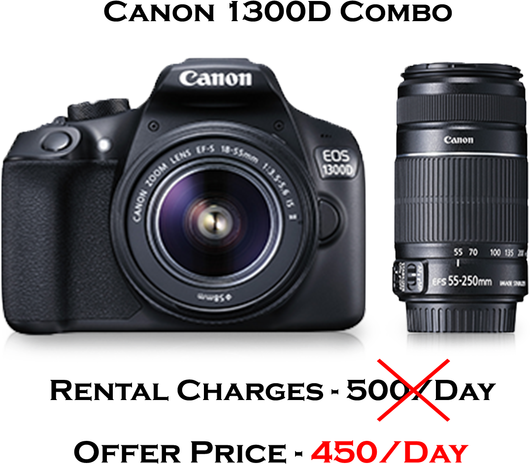 Canon 1300d - New Canon Eos 1300d Rebel T6 Dslr Wi Fi Camera With (1250x1042), Png Download
