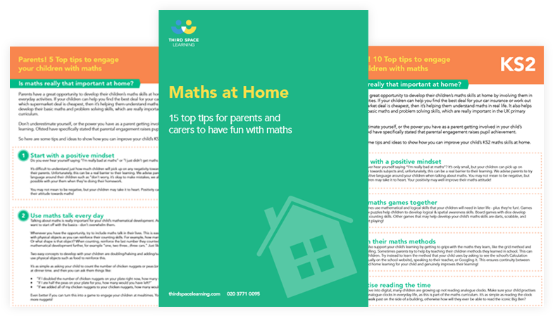 Maths At Home 15 Top Tips For Parents And Carers No - Brochure (800x496), Png Download