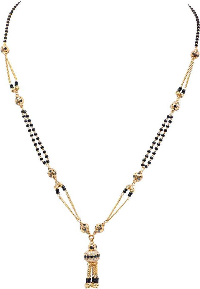 Rr - Black Beads Chain Png (1333x1067), Png Download