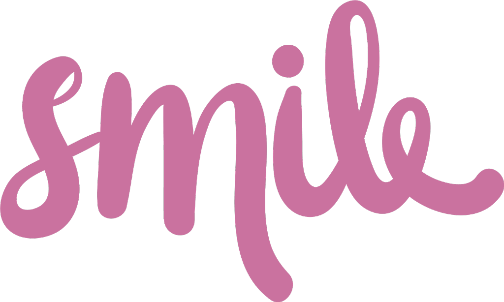 #smile #words #quotes #sayings #pink - Smile Word Vector (1024x614), Png Download
