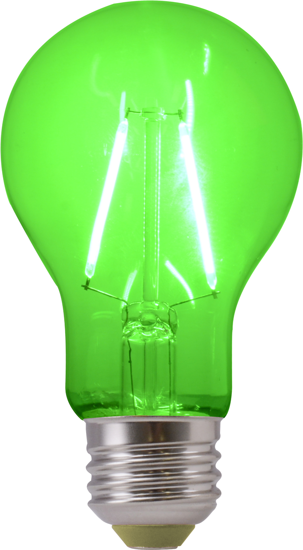 Energetic Led Color Filament Light Bulbs, 2w, Green, - Incandescent Light Bulb (2953x3425), Png Download