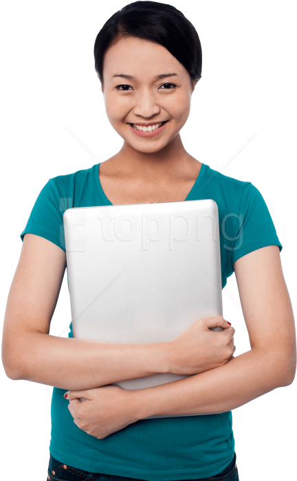 Free Png Download Girl With Laptop Png Images Background - Girl (480x722), Png Download