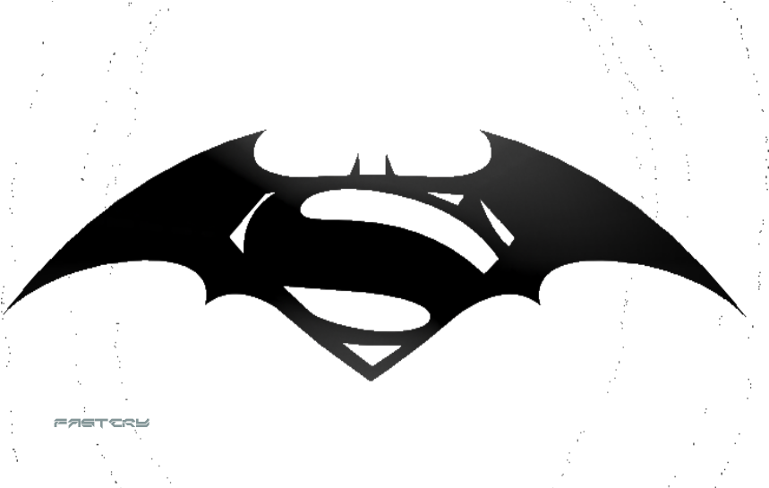 Batman Vs Superman - Creative Batman Superman Logo (960x544), Png Download