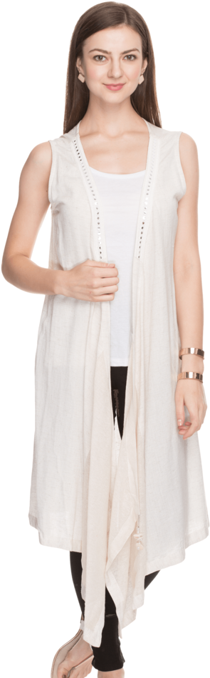 Women Slim Fit Solid Shrug - Miley Cyrus (640x960), Png Download