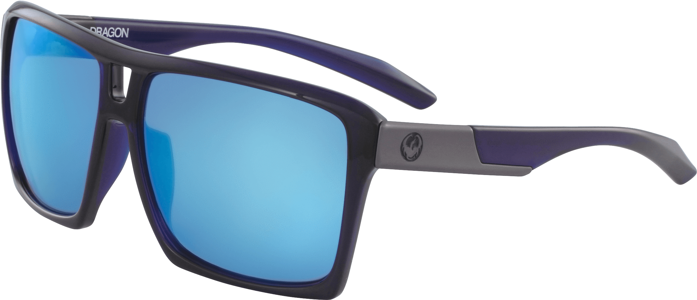 Deep Navy With Blue Ionized Lens - Plastic (2500x1400), Png Download