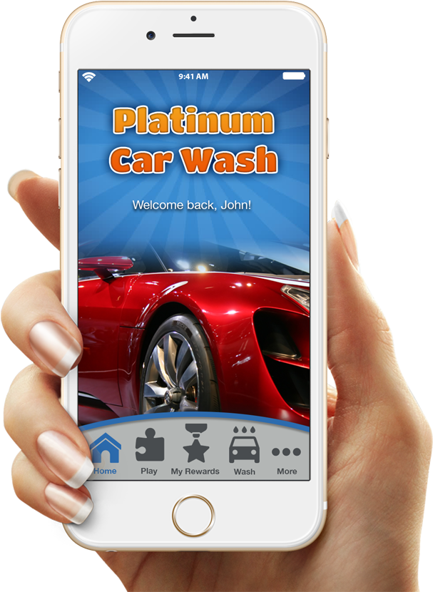 Car Wash Mobile Apps And Websites - Car Wash Mobile App (624x869), Png Download