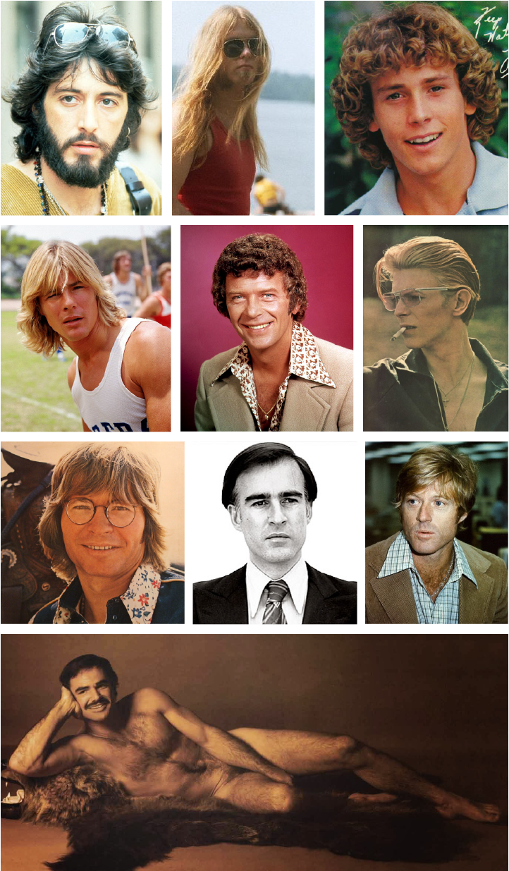 Men's Hairstyles Of The 1970s - 1977 Mens Hairstyles (847x1236), Png Download