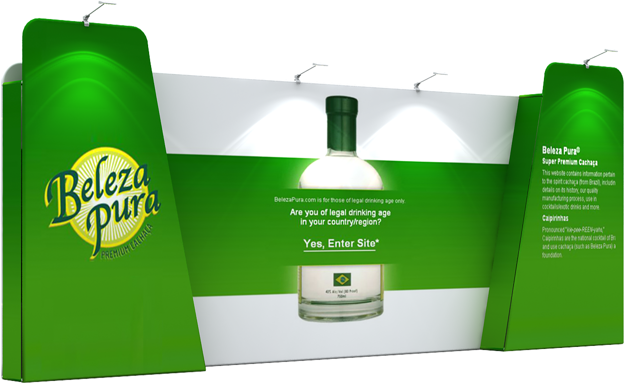 3d Fabric Display 20ft - Beleza Pura (1418x1286), Png Download