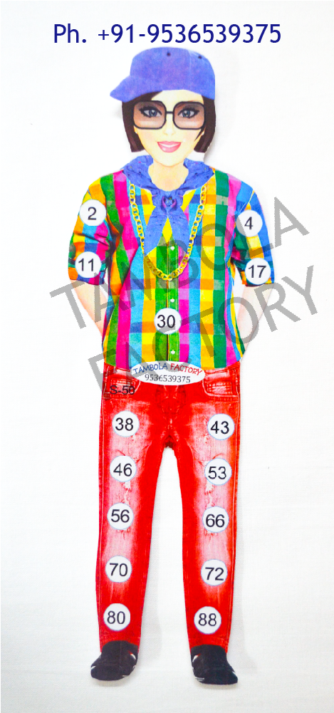 Mumbaiya Chor Girl Tapori Tambola Housie Ticket Game - Pajamas (1570x1000), Png Download