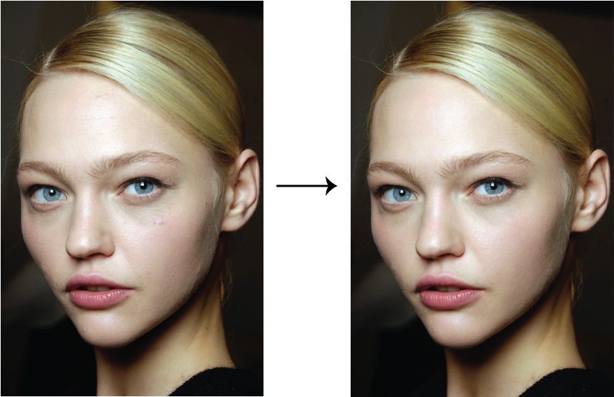 Final Result - Before And After Portrait Editing (910x591), Png Download